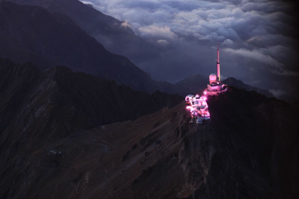 Vue de l'hélicoptère vers le sud ouest